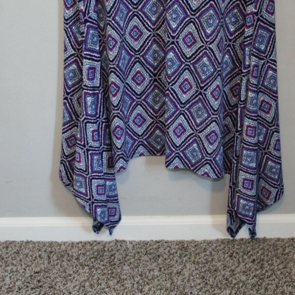 Chico's Diamond Print Dress Midi Stretch H11456 - Picture 3 of 11